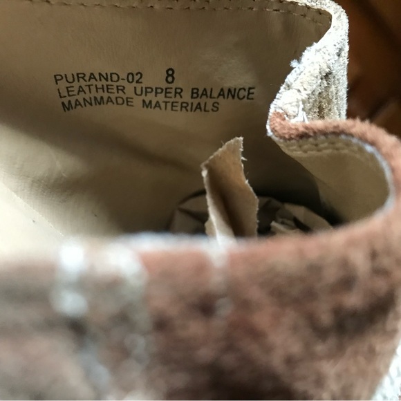 Vintage Y2K Women’s Bee Fly Size 8 Leather Patchwork Pointed Toe Block Heel Mule - Picture 9 of 13